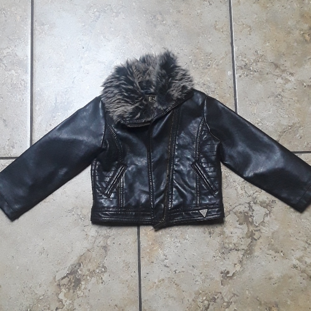 Guess Baby Girl Leather Jacket